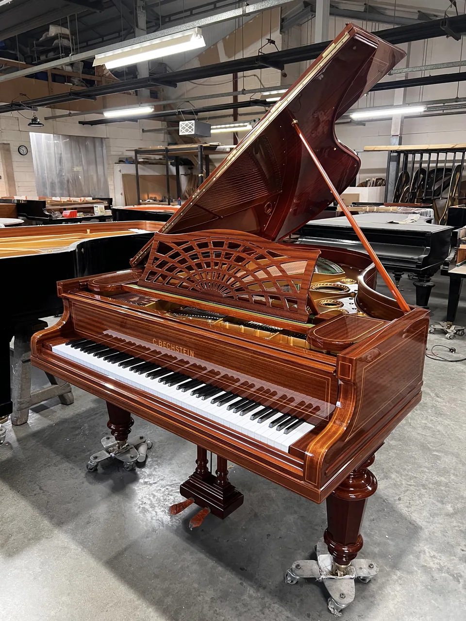 Bechstein 1897 Mahogany Salon Grand